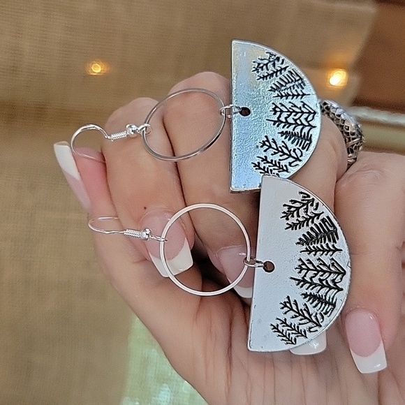 Forest Ring-Drop Earrings - Picture 1 of 6